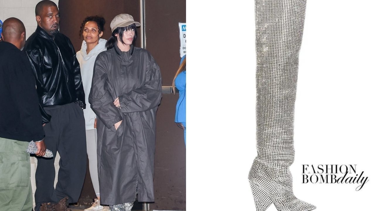 Casal da Bomba de Moda: Kanye West e Bianca Censori vistaram no Date Night em Los Angeles (Saiba mais sobre as botas de Cristal YSL de Bianca aqui)