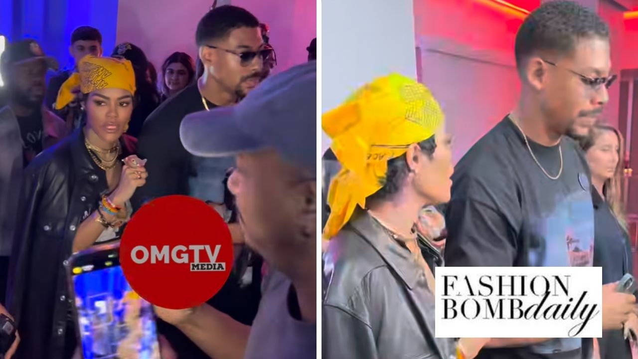 Casal de bombas da moda: Teyana Taylor sai em All Black com Beau Aaron Pierre em sua festa de lançamento do álbum "Escape Room"