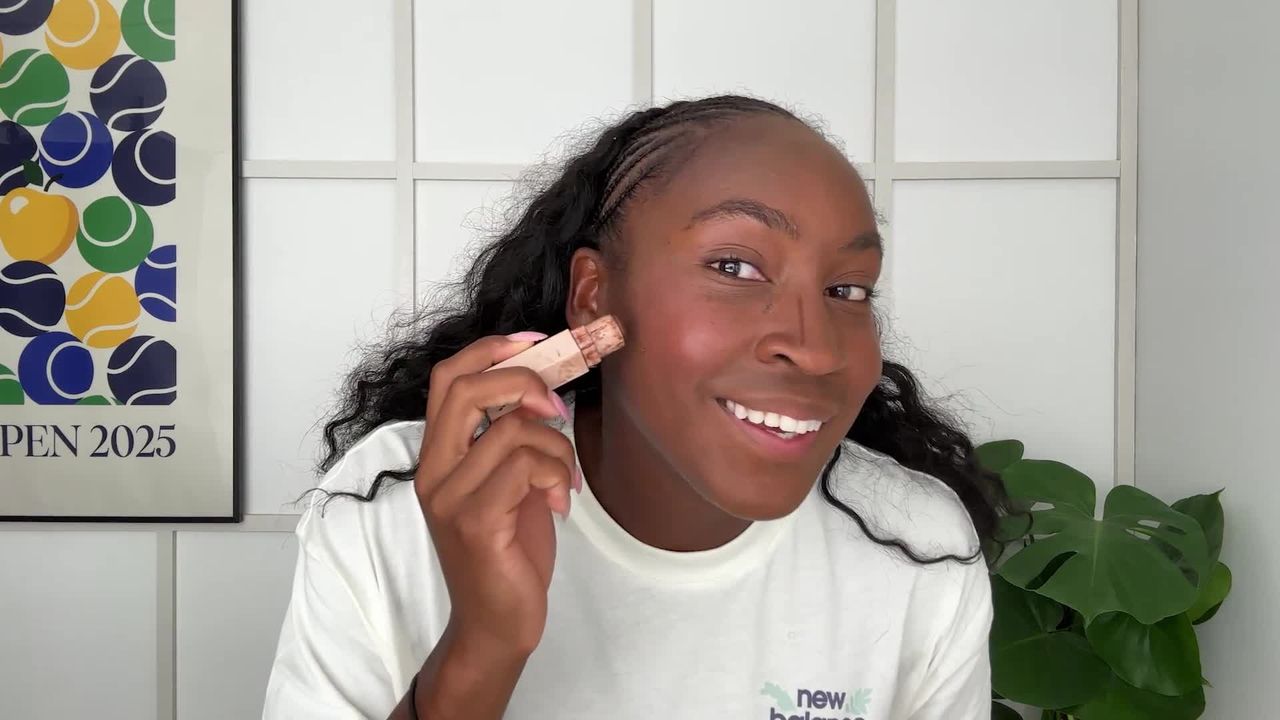 O protetor solar favorito de Coco Gauff não deixa um elenco branco