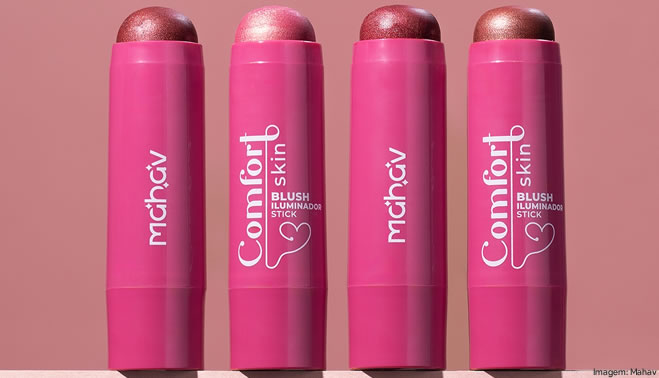 Blush Iluminador Stick da Mahav reflete a força dos produtos multifuncionais no mercado