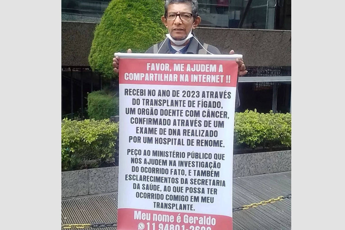 Homem tem câncer metastático após transplante de fígado - 17/10/2025 - Equilíbrio e Saúde