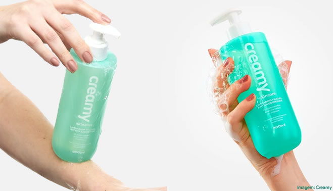 Creamy lança Limpador Facial Antioleosidade com tecnologia que controla o brilho por até 24h