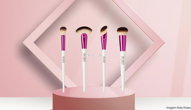 Ruby Kisses amplia linha de pincéis e reforça presença no segmento de beleza