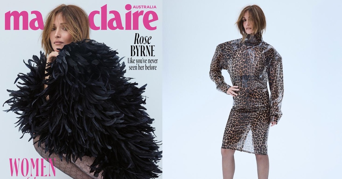 Rose Byrne traz estilo ousado para Marie Claire Austrália