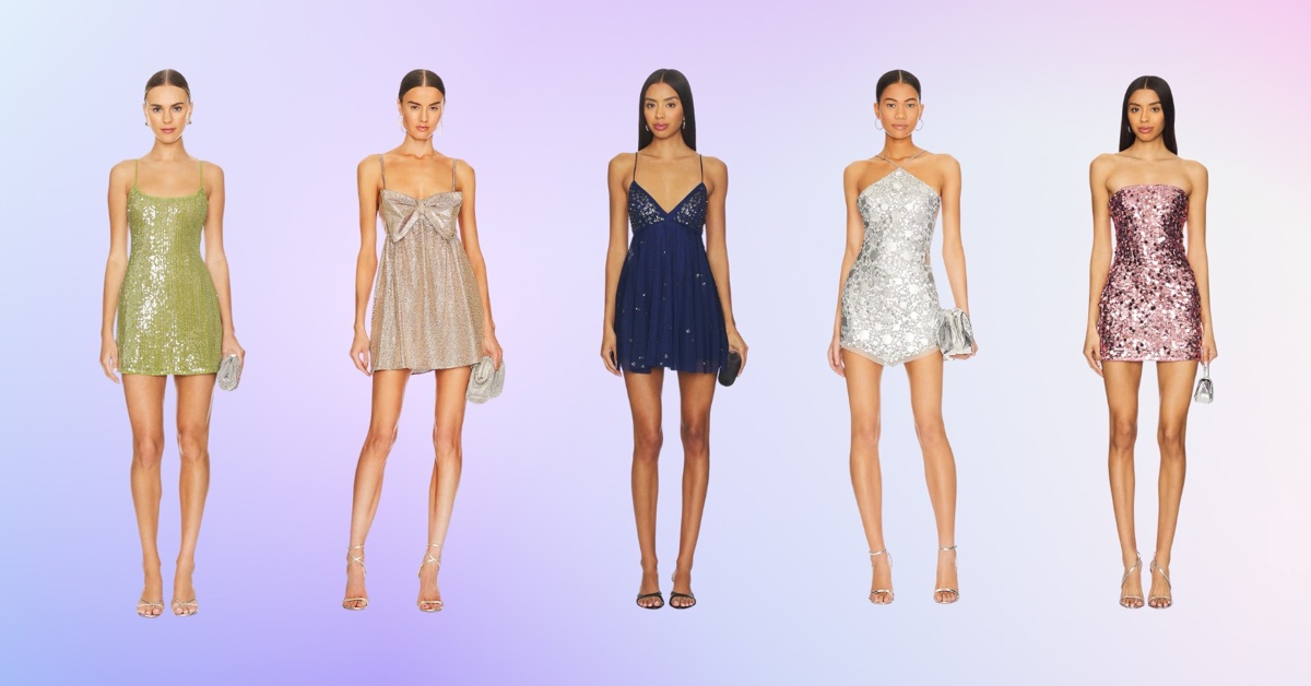 5 minivestidos brilhantes feitos para a pista de dança