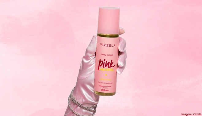 Vizzela lança body splash Pink Vanilla