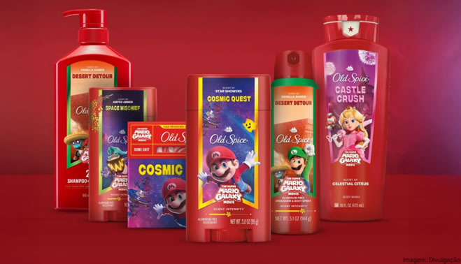 Old Spice lança linha inspirada em Super Mario Galaxy