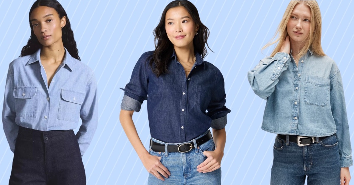 As melhores camisas Chambray para mulheres em 2026