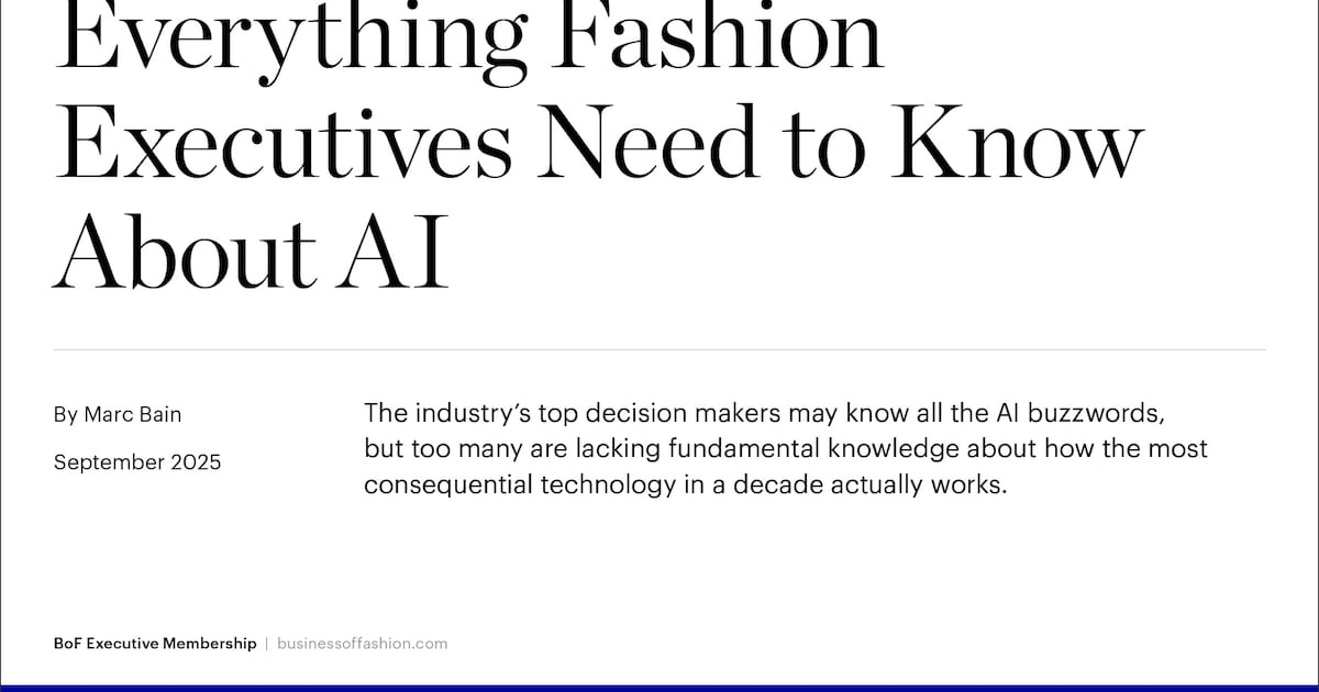 Memorando Executivo | Tudo o que os executivos da moda precisam saber sobre IA
