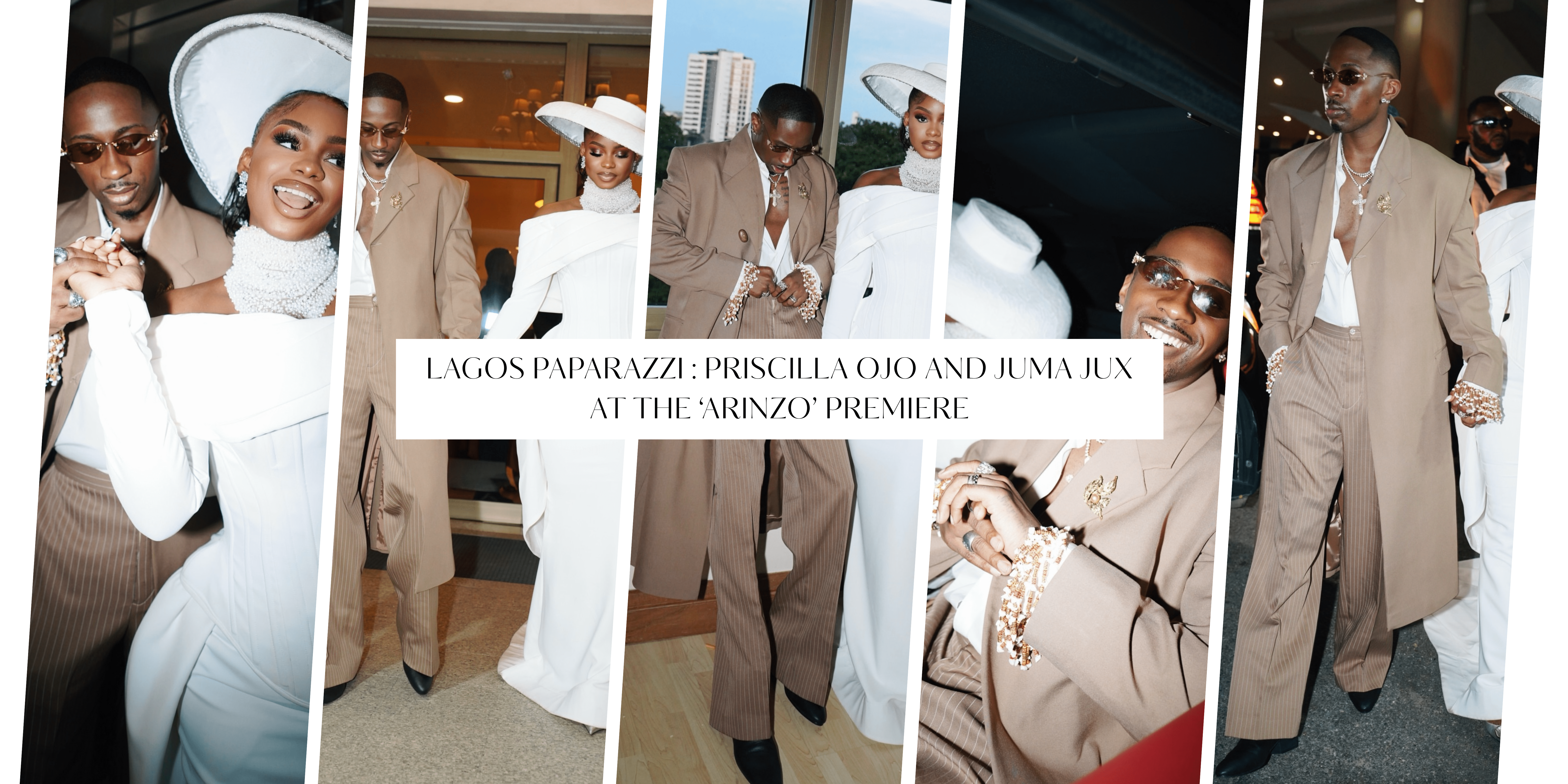 Lagos Paparazzi Flash: Priscilla Ojo e Juma Jux na estreia de 'Arinzo'