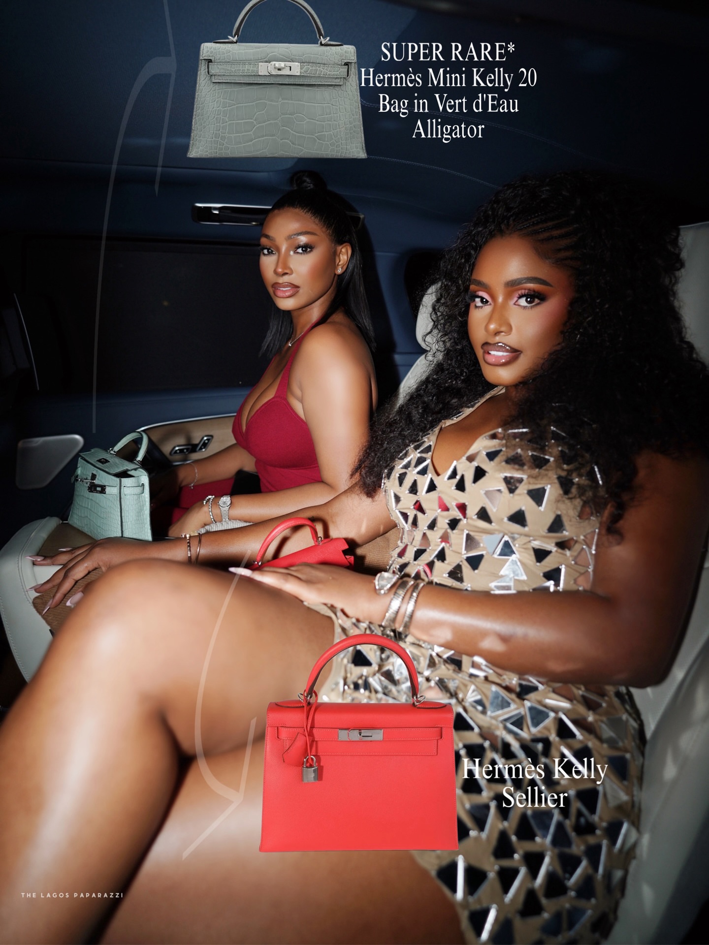 The Lagos Paparazzi Flash: Ama Reginald e Sophia Egbueje em bolsas Hermes Kelly, joias Bvlgari e relógios de luxo