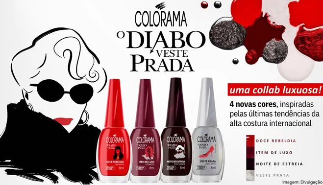 Colorama lança coleção inspirada em O Diabo Veste Prada 2