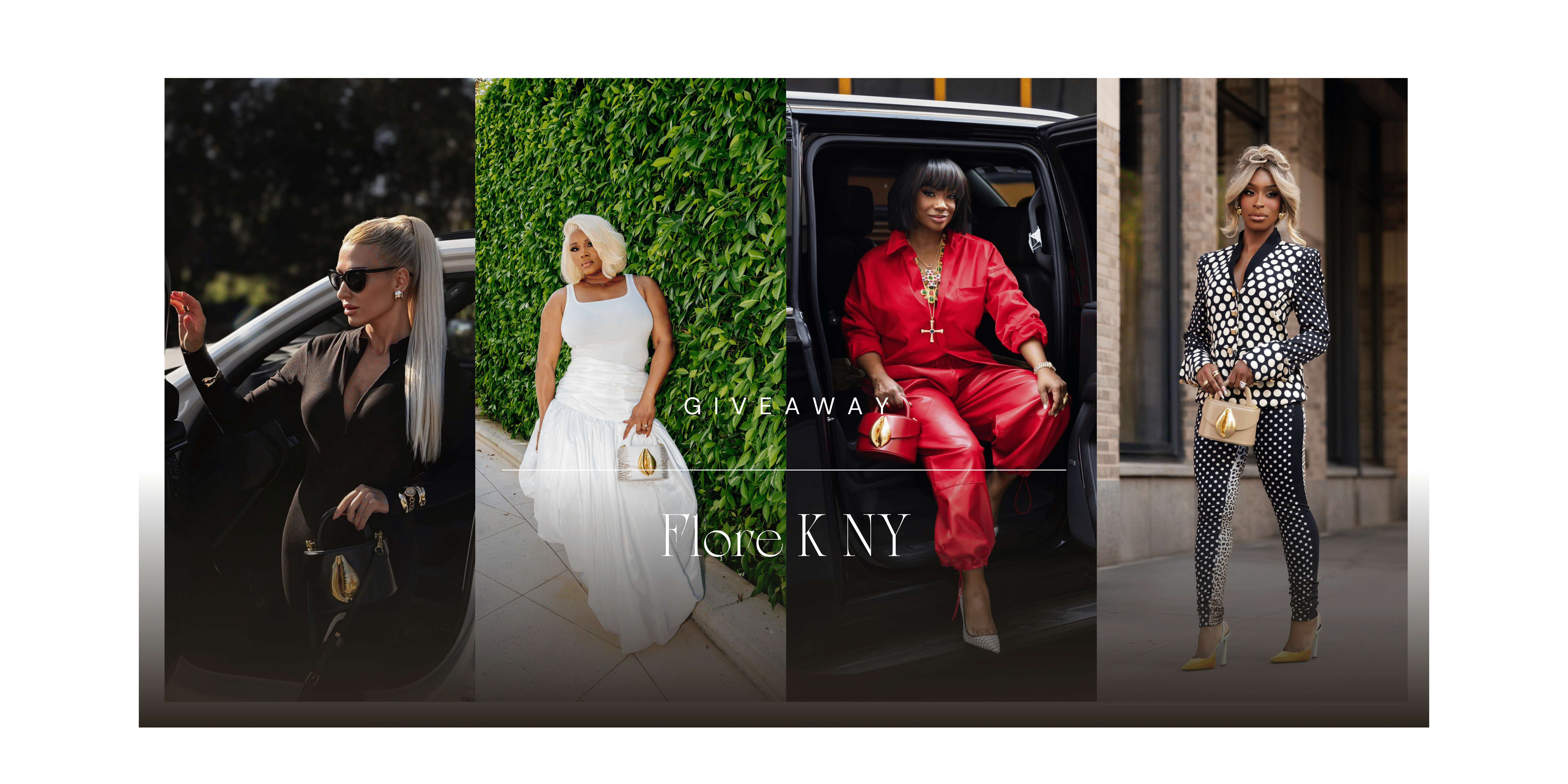Ganhe uma bolsa Florek NY Shell: usada por Jackie Aina, Kandi, Claire Sulmers e muito mais!