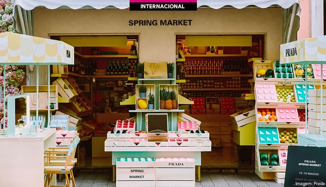 Prada Beauty transforma mercado histórico de Milão em experiência imersiva de marca
