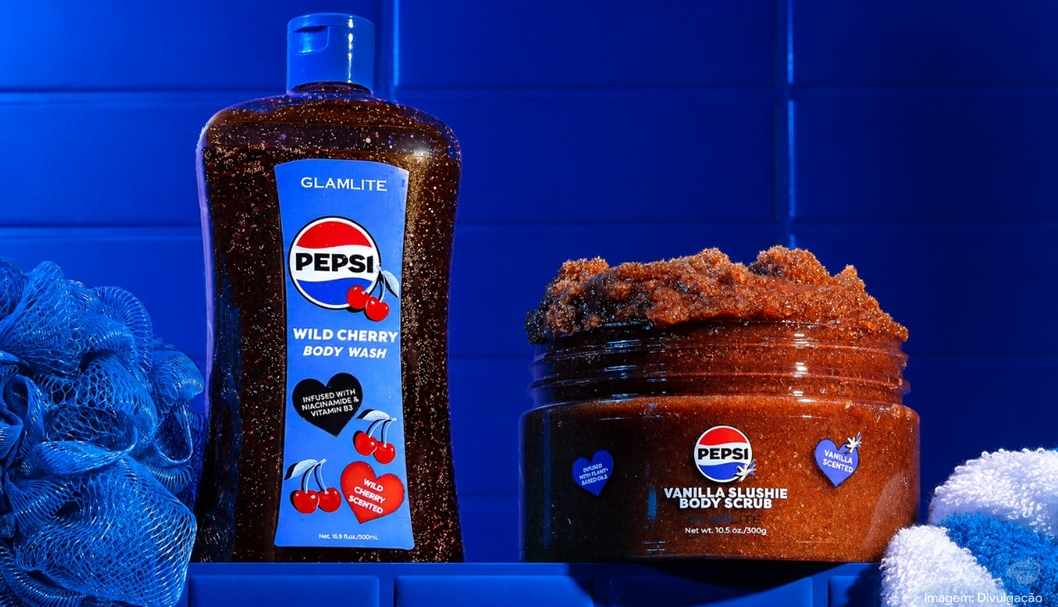 Glamlite Cosmetics apresenta linha de beleza inspirada na Pepsi