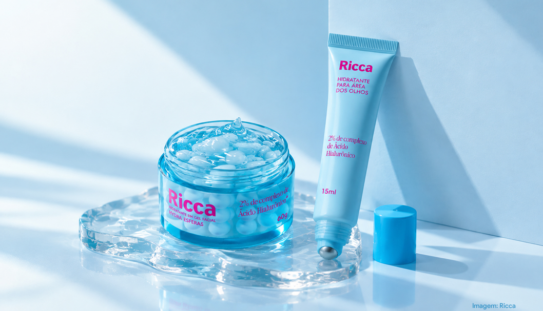 Inspirada na K-Beauty, Ricca lança linha de hidratação com novas texturas e tecnologias